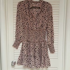 Mauve and black dress